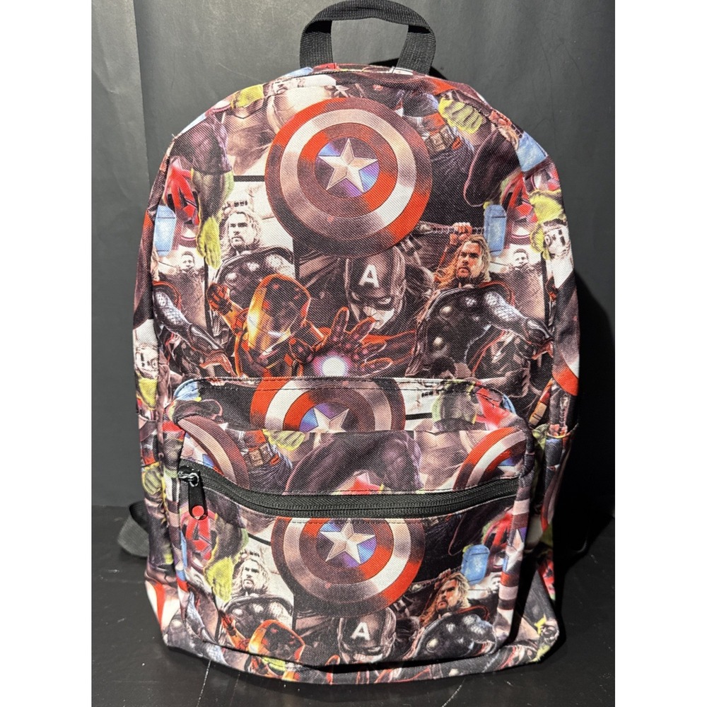 Marvel Comic Heroes Avengers Age Of Ultron 17 inch Backpack Thor‎ Iron Man
